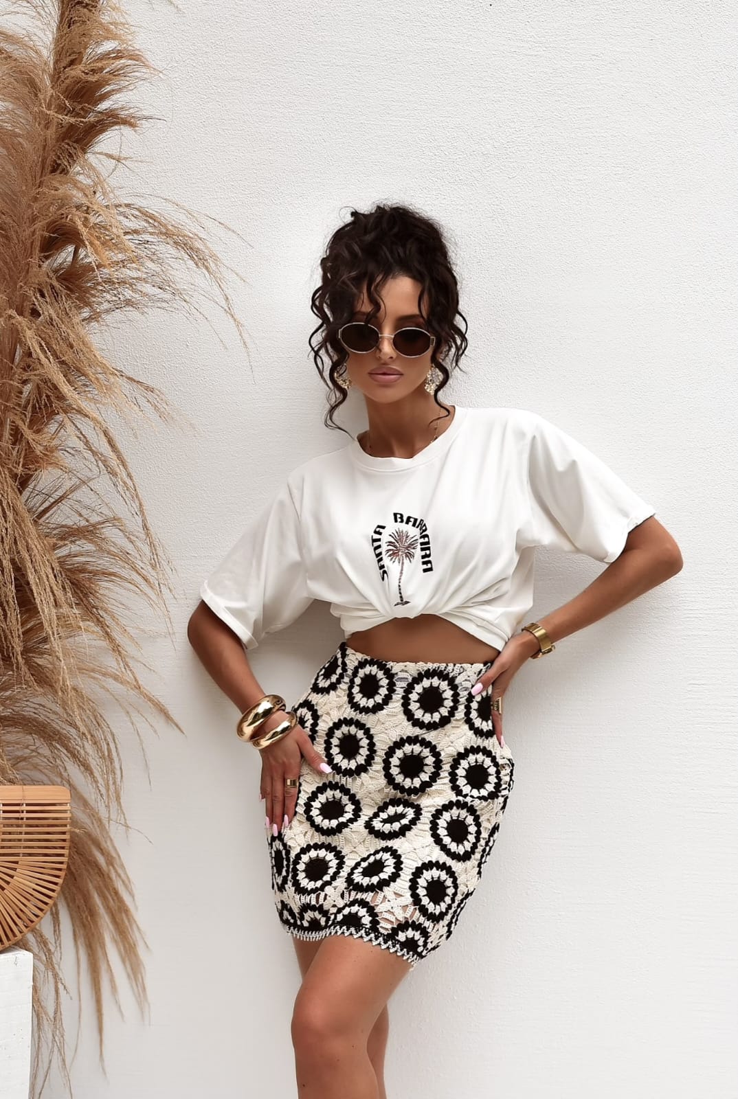 Spódnica PRIME beżowy|czarny