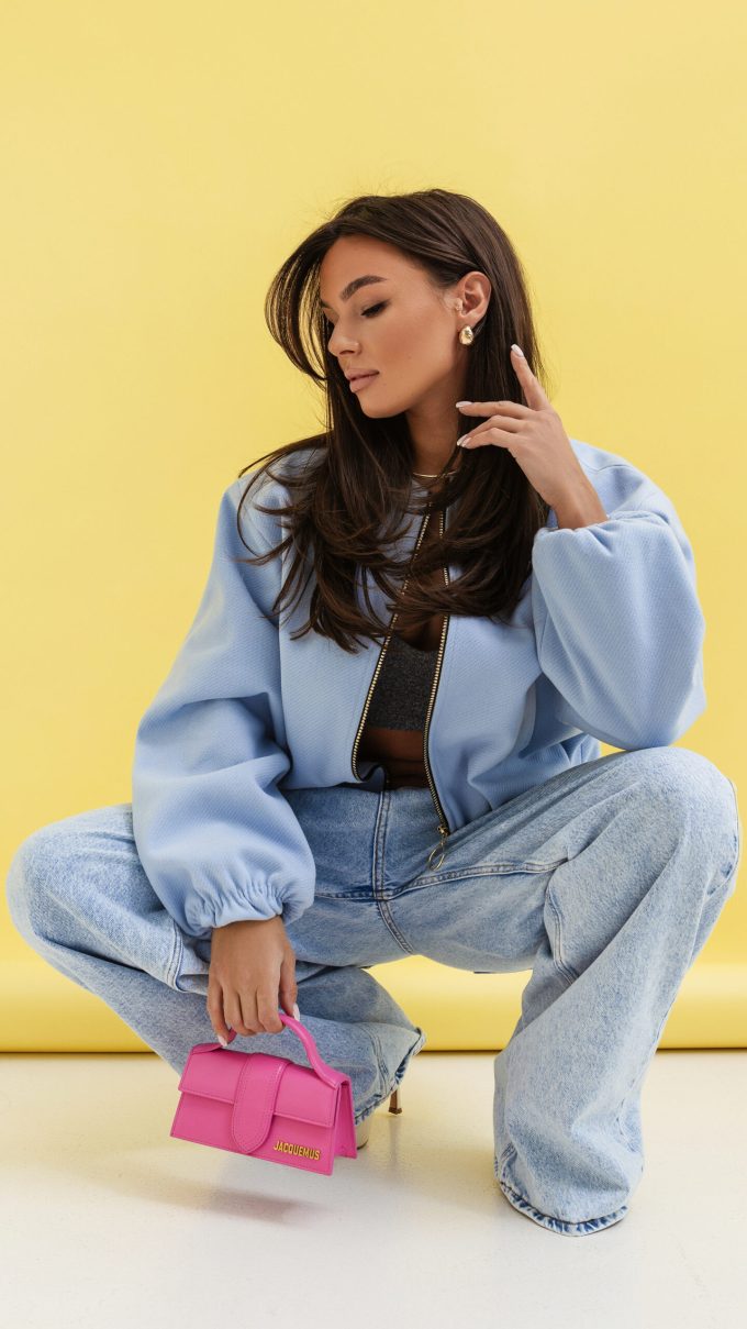 Kurtka FLORABELLA błękitna