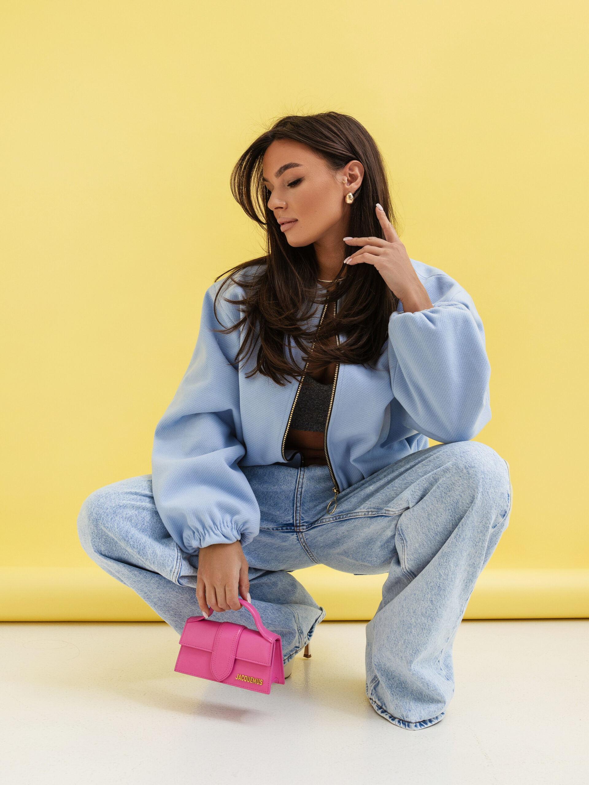 Kurtka FLORABELLA błękitna