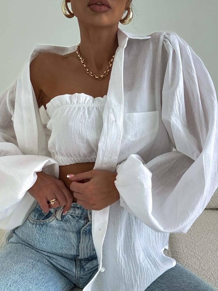 Top opaska MOKO biały