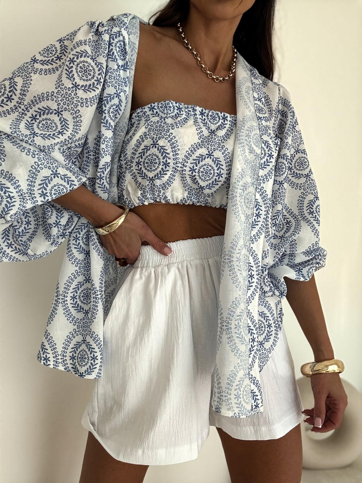 Top opaska MOKO boho biały