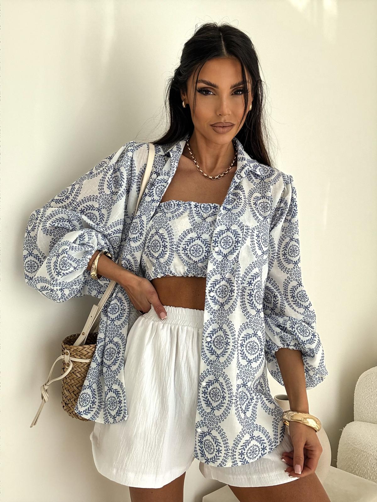 Top opaska MOKO boho biały