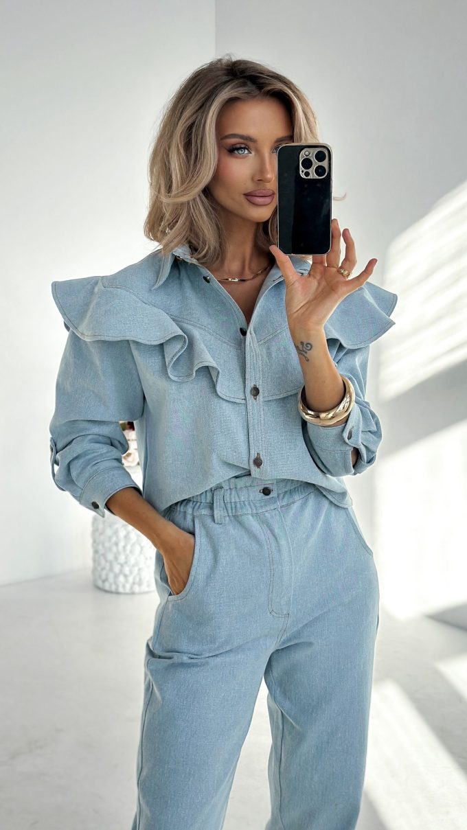 Katana jeansowa FRESIA błękitna