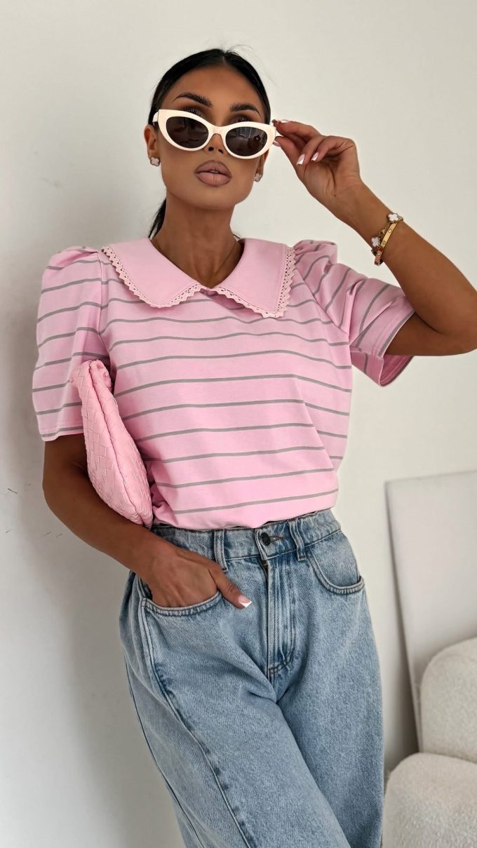 T-shirt SELFIE różowy