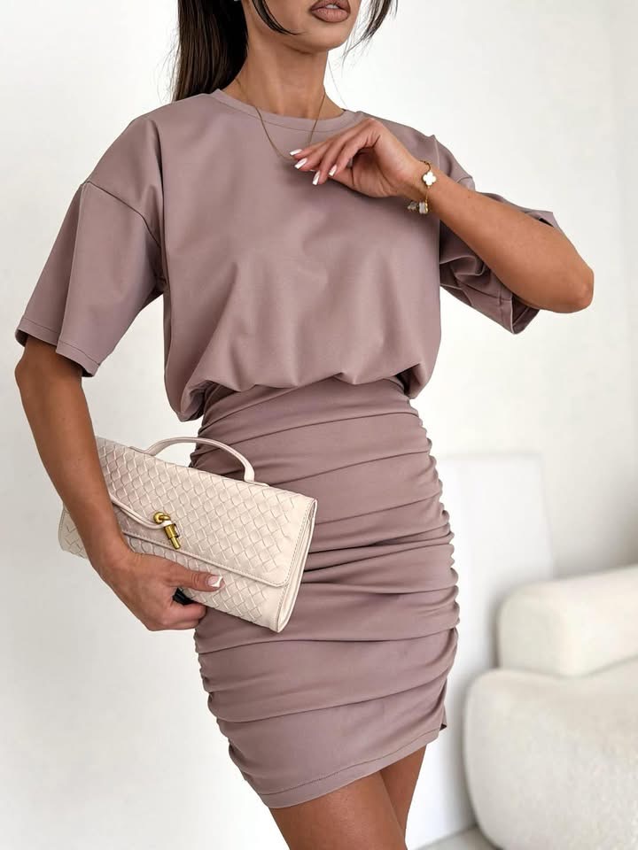 Sukienka ZUZA brudny róż