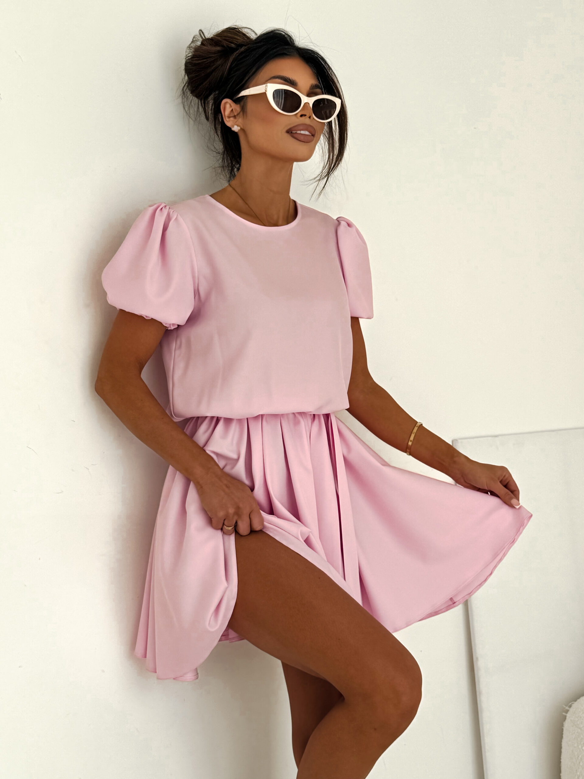 Sukienka SANTORINI cukierkowy róż