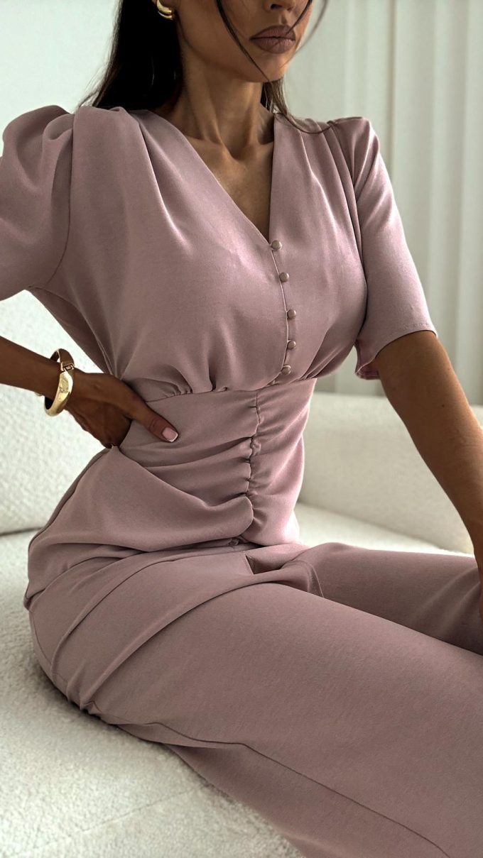 Sukienka PANAMA brudny róż