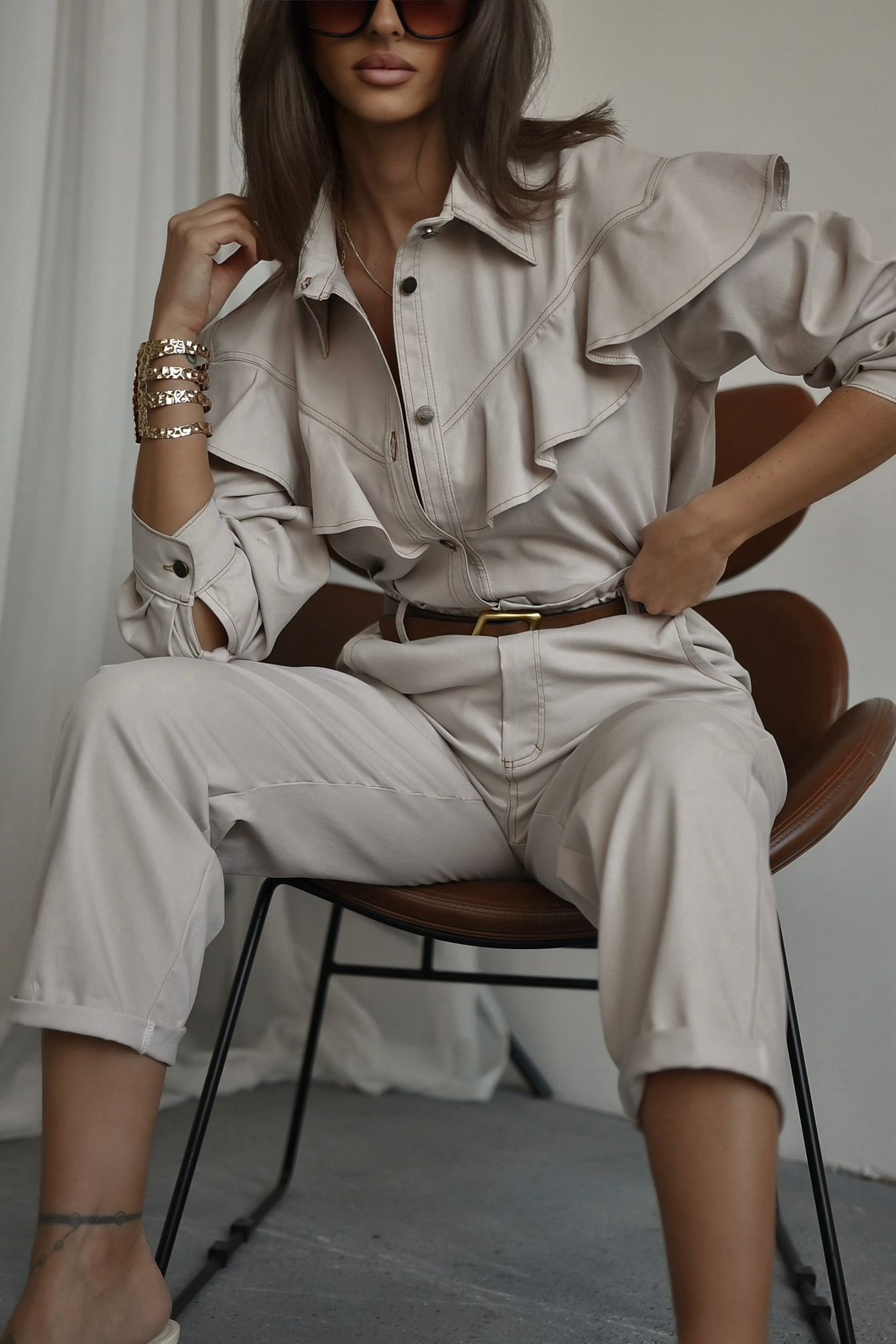 Katana jeansowa FRESIA beżowa