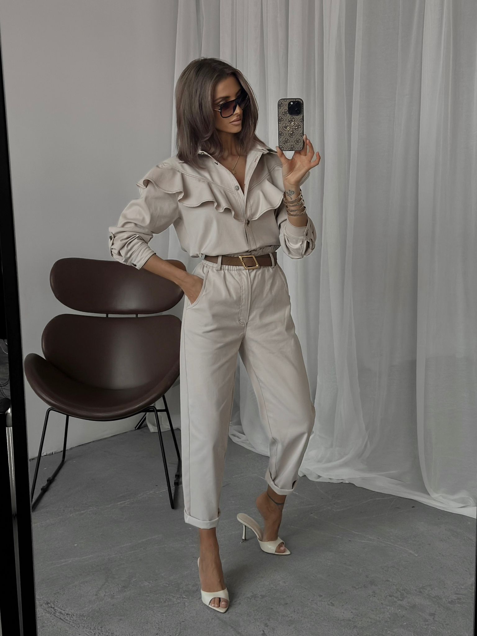 Katana jeansowa FRESIA beżowa