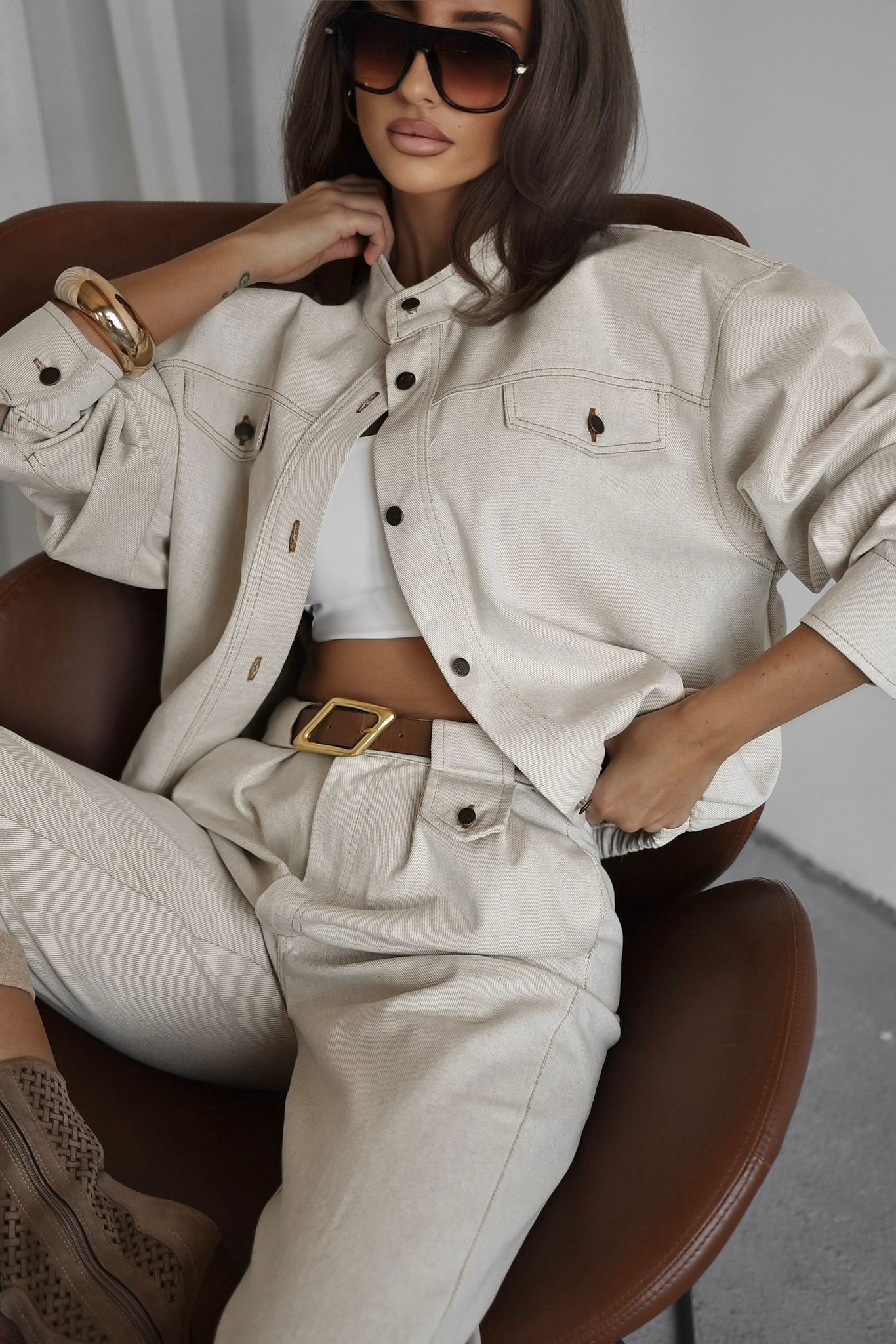 Kurtka RITA beżowy jeans