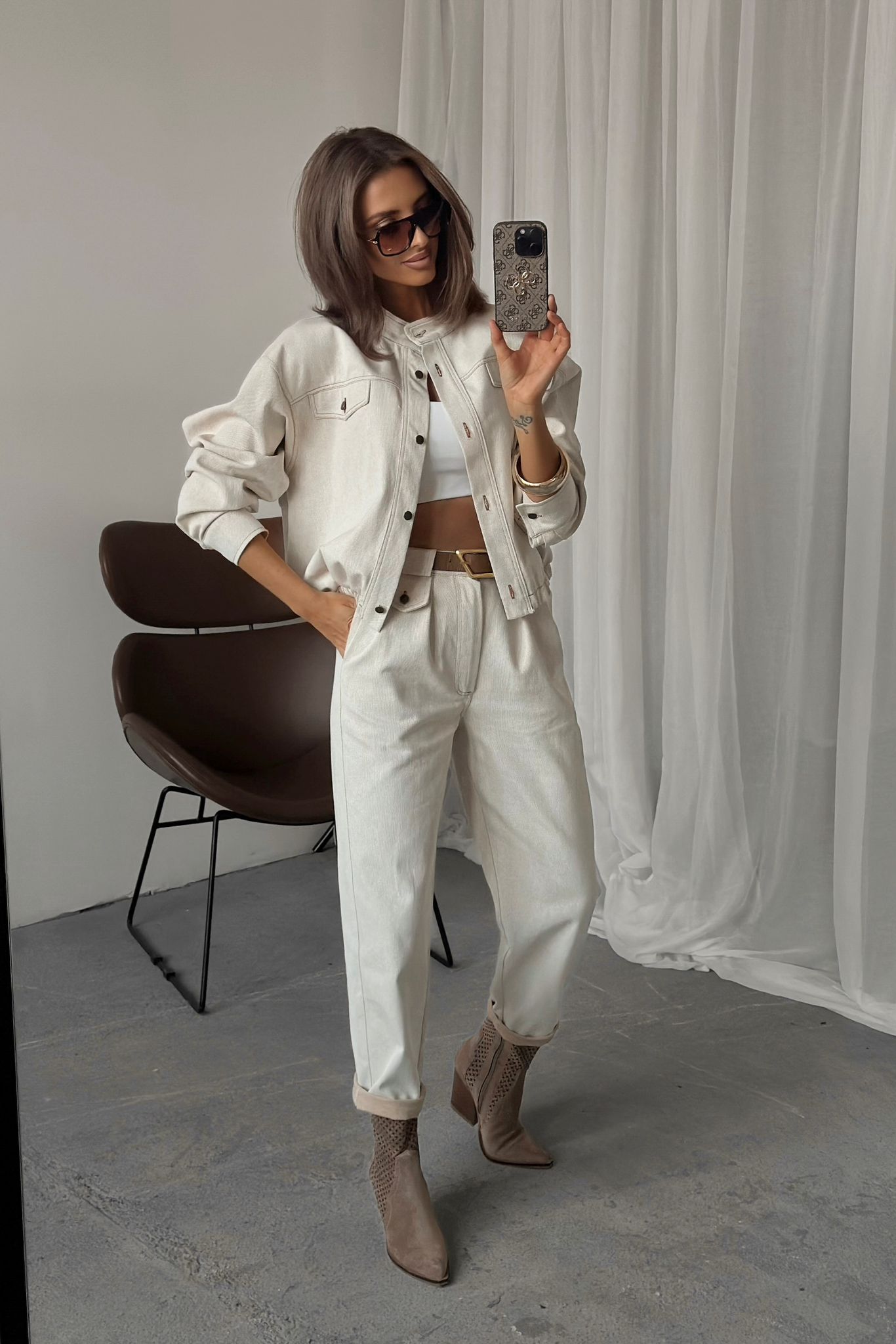 Kurtka RITA beżowy jeans