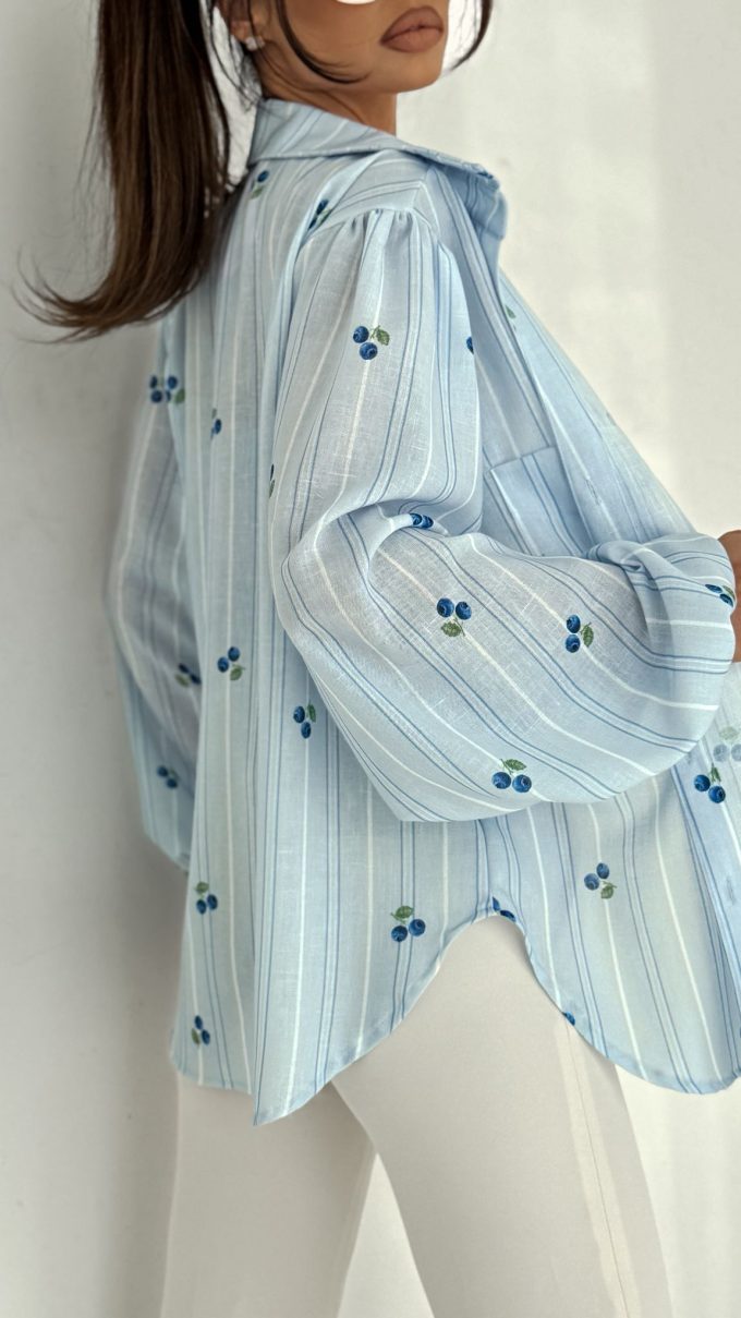 Koszula MEMPHIS bilberry błękit