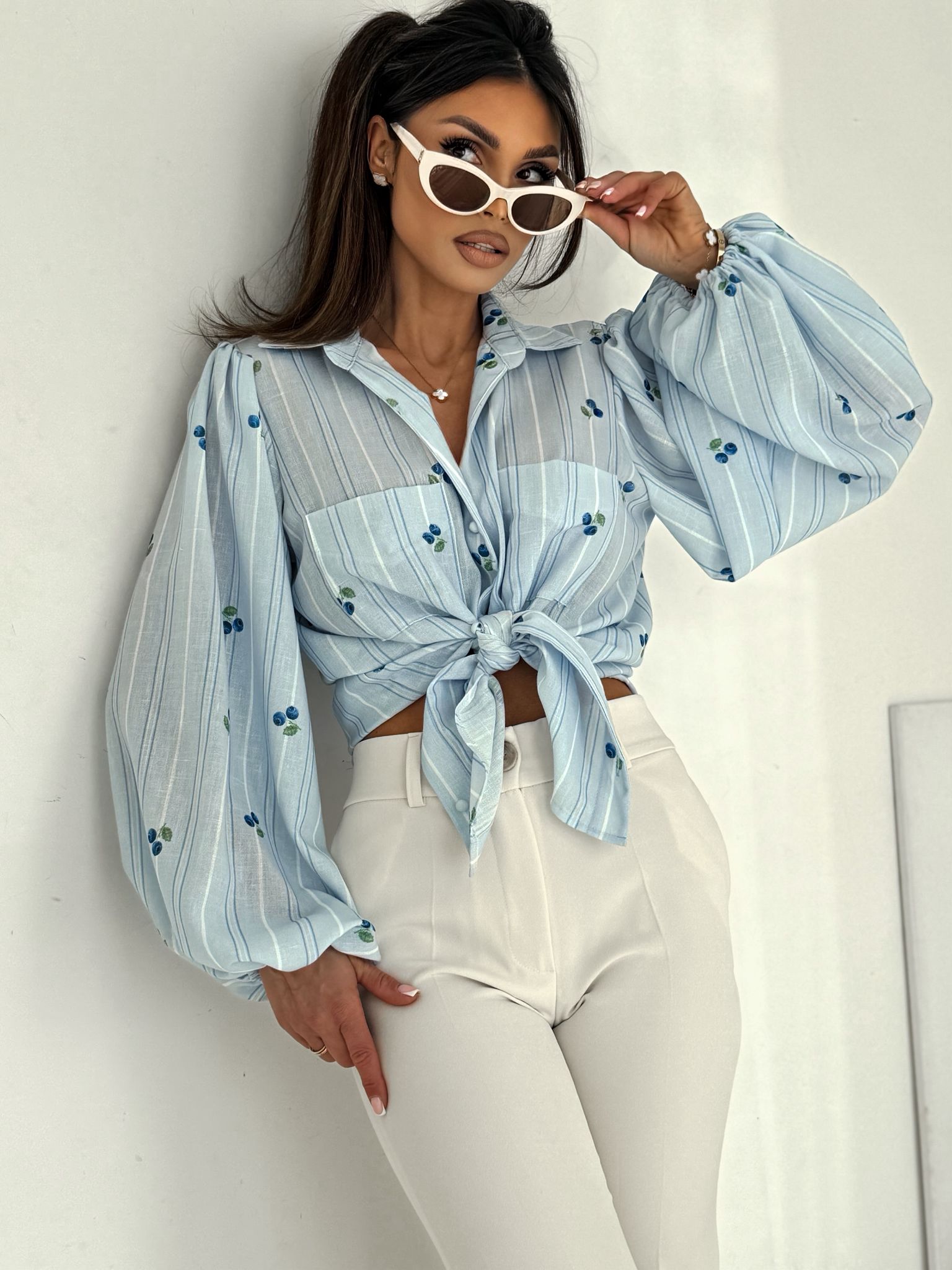 Top opaska MOKO bilberry błękit