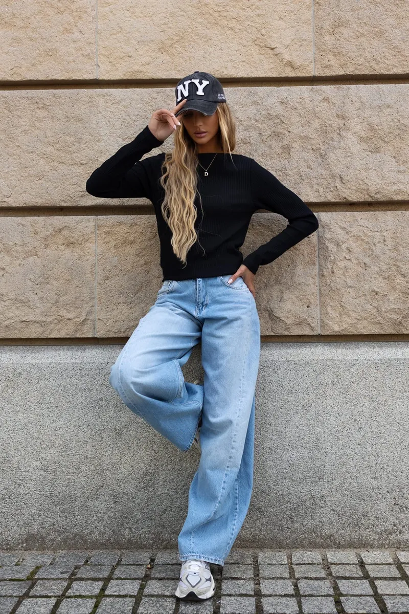 Bluzka longsleeve BEA czarna