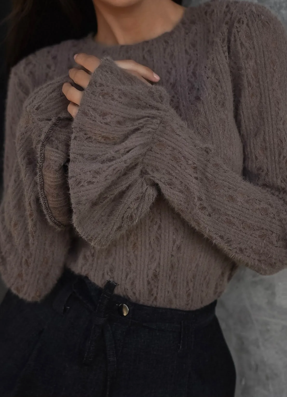 Sweter TOSI brązowy