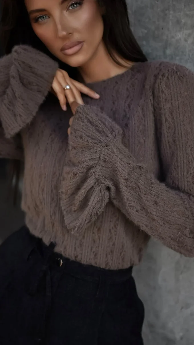 Sweter TOSI brązowy